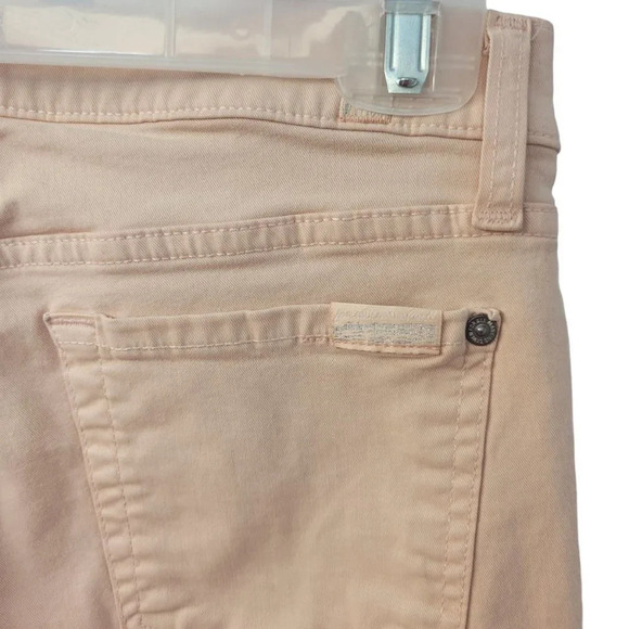 7 For All Mankind  Pale Pink Skinny Jeans - Picture 4 of 6